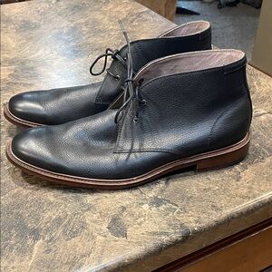 Banana Republic Dark Leather Chukka Boots
